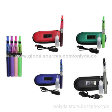 Wholesale eGo CE4 E-cigarettes with Double Kit Packing, CE, RoHS, FCC and SGS MarksNew